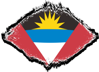 Antigua ve Barbuda Ülke Bayrağı Soyut Şekil