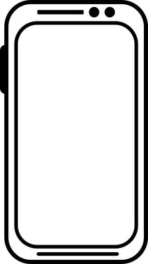 Akıllı telefon vektör simgesi. Cep telefonu.