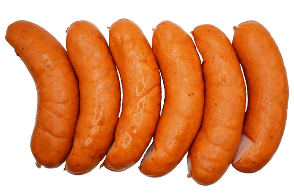 Pack Sausages Sausages Barbeque Background — Stock Photo, Image