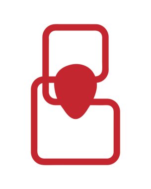 İnsan dolaşım sisteminin kırmızı silueti