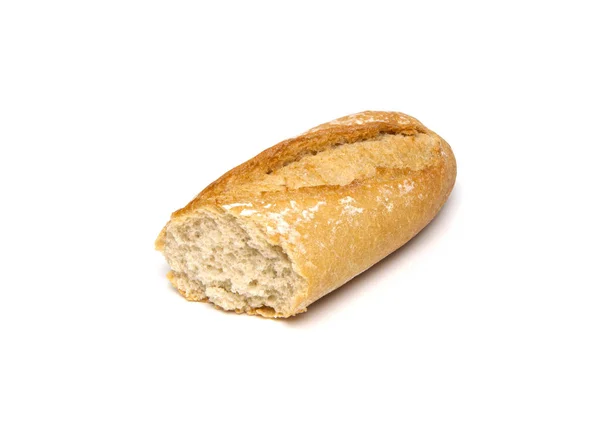 在白色背景上孤立的法式面包 — 图库照片