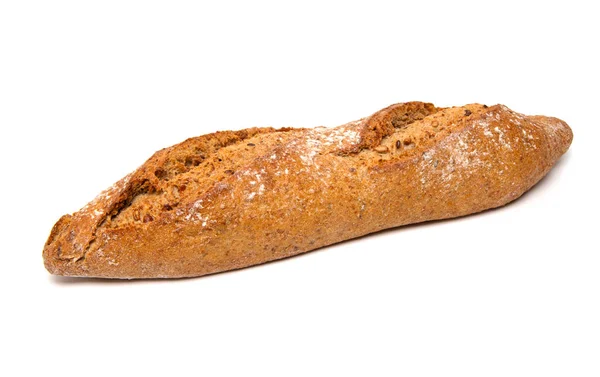 Celozrnný Chleba Bílém Pozadí — Stock fotografie