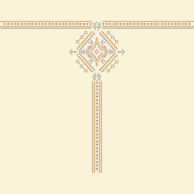 Süslü kenarlar. Kağıtlar pürüzsüz sınırlar, klasik dekoratif kurdeleler, geometrik motif etnik yatılı set, alyans tasarımı, beyaz üzerine örgü çizgileri vektör çizimi