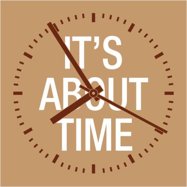 Zamanla ilgili duvar saati grafik vektör illüstrasyonu, zaman paradır.