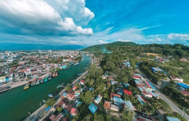 Hava Görüntüsü Batang Arau veya Seberang Padang, Batı Sumatra