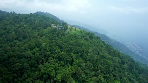 Pemandangan Udara Dari Atmosfer Alami Pariwisata Taman Lawang Kabupaten Agam — Stok Video