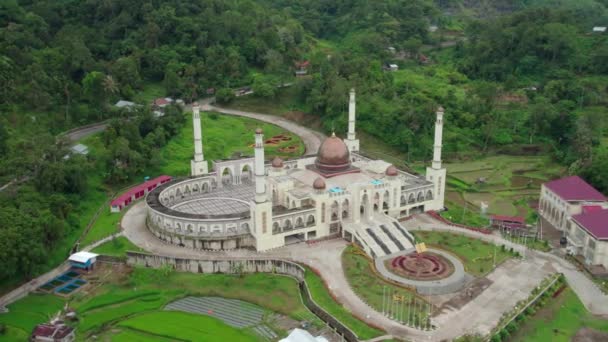 Ίδρυση Εναέρια Ισλαμικό Κέντρο Padang Panjang Εκτός Του Ότι Έχει — Αρχείο Βίντεο