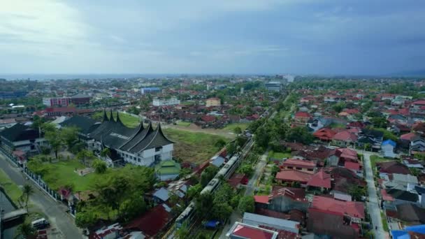 Batı Sumatra Nın Büyük Camii Kuzey Padang Bölgesi Chatib Sulaiman — Stok video