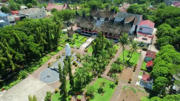 Pemandangan Udara Museum Adityawarman Terletak Padang Museum Adityawarman Adalah Museum — Stok Video