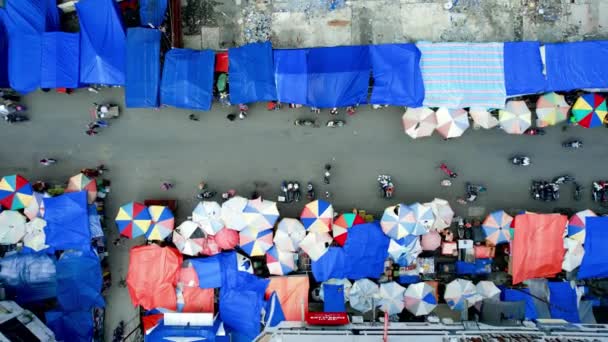 Establecer Vista Aérea Pasar Raya Padang Mercado Tradicional Más Grande — Vídeos de Stock