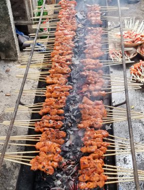 Pork satay with Balinese spices