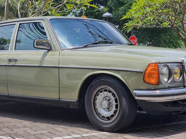 Denpasar Bali February 2023 Mercedes Benz Beautiful Old Classic Car — Stock Photo, Image