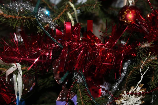 Χριστουγεννιάτικη Διακόσμηση Στο Δέντρο — Φωτογραφία Αρχείου