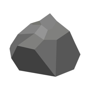 stones in flat style. Rock, stone