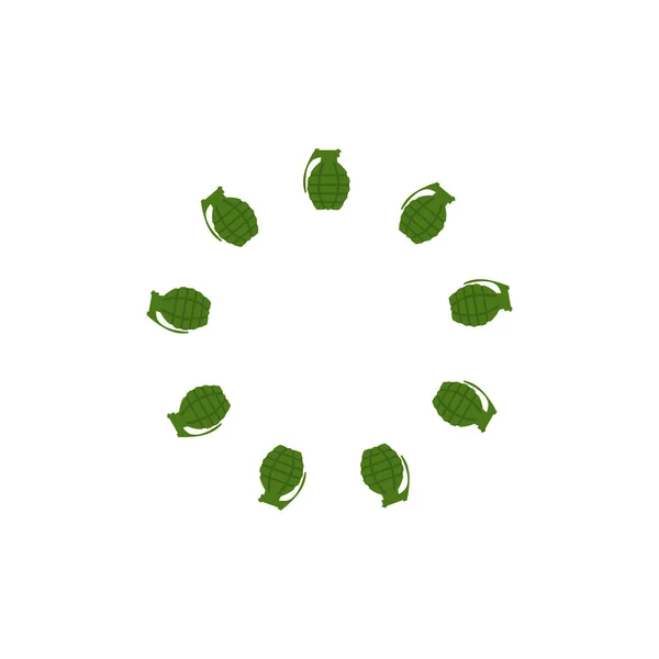 Loading icon. Pomegranate Loading. Hand grenade