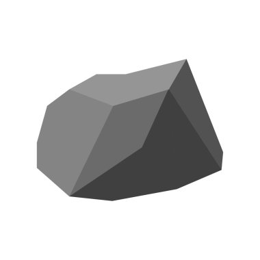 stones in flat style. Rock, stone