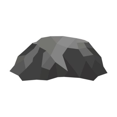 stones in flat style. Rock, stone