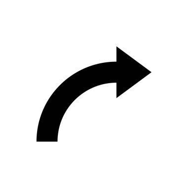 The arrow indicates the direction to the right, the arrow to the right. Arrow icon vector