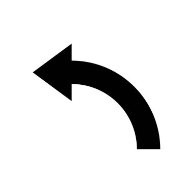 Arrow indicates the direction to the left, the arrow to the left. Arrow icon vector