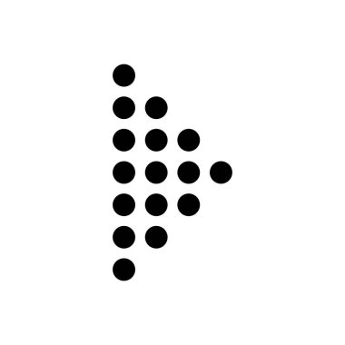 The arrow indicates the direction to the right, the arrow to the right. Arrow icon vector