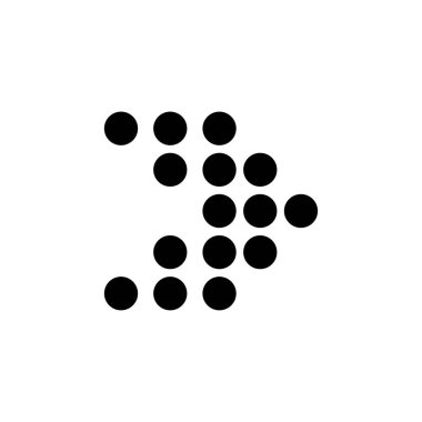 The arrow indicates the direction to the right, the arrow to the right. Arrow icon vector