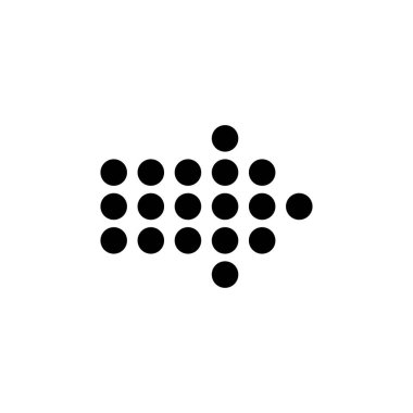 The arrow indicates the direction to the right, the arrow to the right. Arrow icon vector