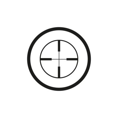 Aim icon. Sniper scope optics. optical target icon for online shooters and rpg games
