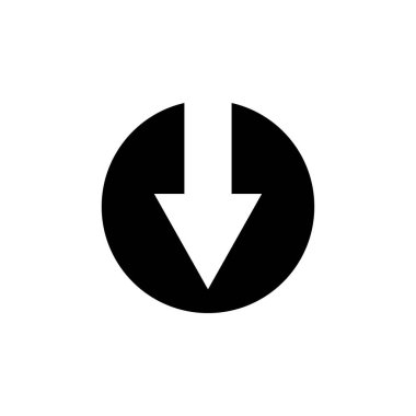 Download files. cloud storage icon. vector icon. Down arrow download;