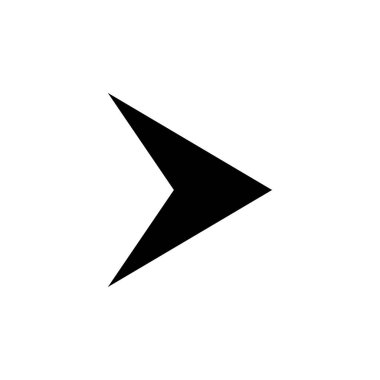 The arrow indicates the direction to the right, the arrow to the right. Arrow icon vector