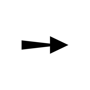 The arrow indicates the direction to the right, the arrow to the right. Arrow icon vector