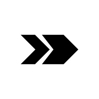 The arrow indicates the direction to the right, the arrow to the right. Arrow icon vector