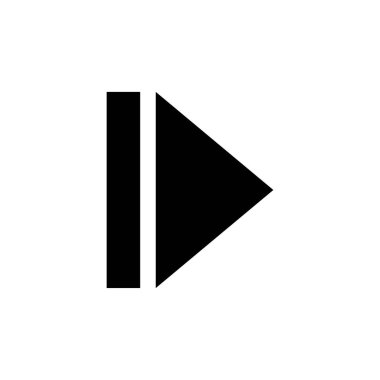 The arrow indicates the direction to the right, the arrow to the right. Arrow icon vector