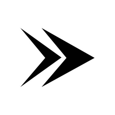 The arrow indicates the direction to the right, the arrow to the right. Arrow icon vector