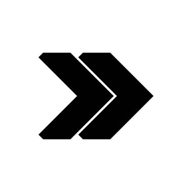The arrow indicates the direction to the right, the arrow to the right. Arrow icon vector