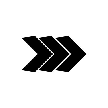 The arrow indicates the direction to the right, the arrow to the right. Arrow icon vector