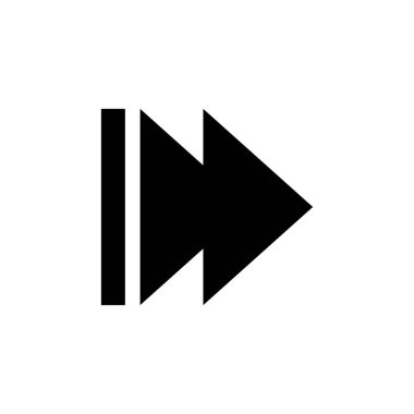 The arrow indicates the direction to the right, the arrow to the right. Arrow icon vector