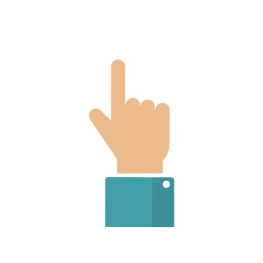 Point finger. The finger makes a choice. the hand indicates the direction.
