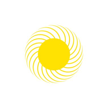 Sun icon. Sun vector icon. Sun in modern simple flat style.