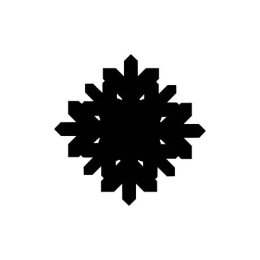 Snow flat icons, snowflakes silhouette. Christmas decoration.