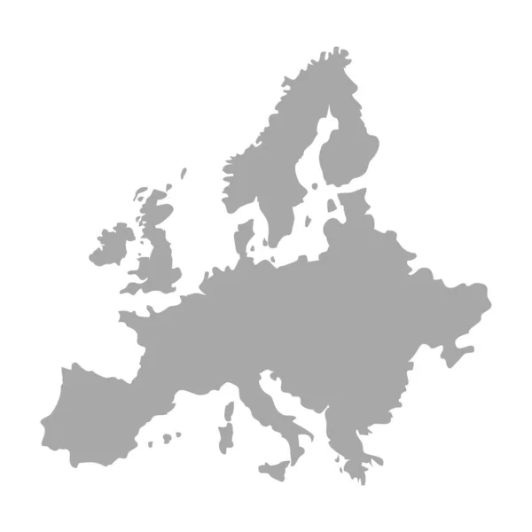 Map of Europe in gray.