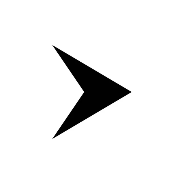 The arrow indicates the direction to the right, the arrow to the right. Arrow icon vector