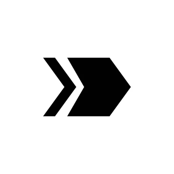 The arrow indicates the direction to the right, the arrow to the right. Arrow icon vector