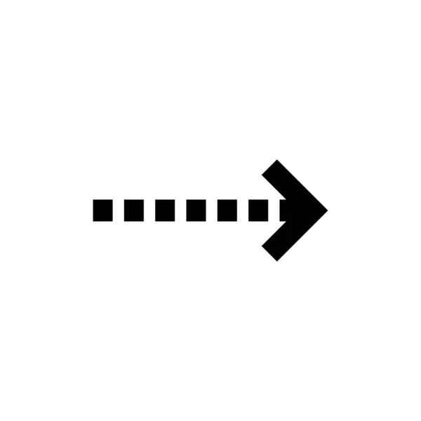 The arrow indicates the direction to the right, the arrow to the right. Arrow icon vector