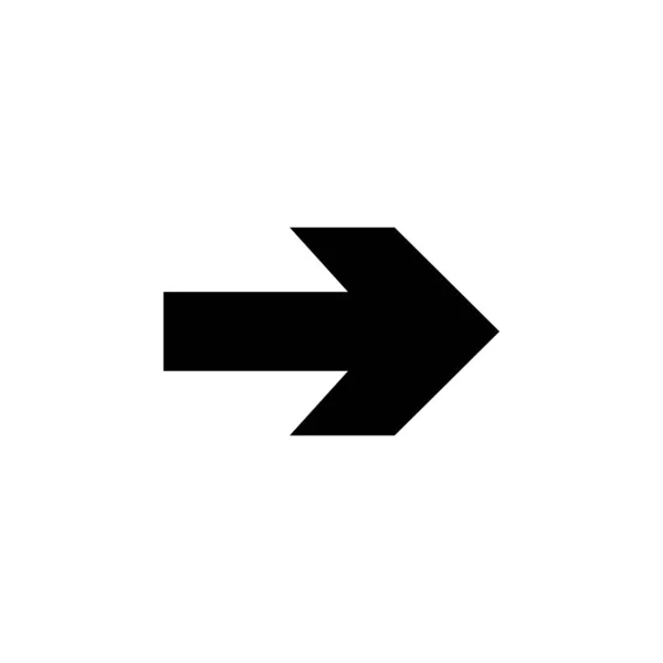 The arrow indicates the direction to the right, the arrow to the right. Arrow icon vector