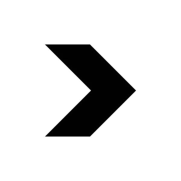 The arrow indicates the direction to the right, the arrow to the right. Arrow icon vector