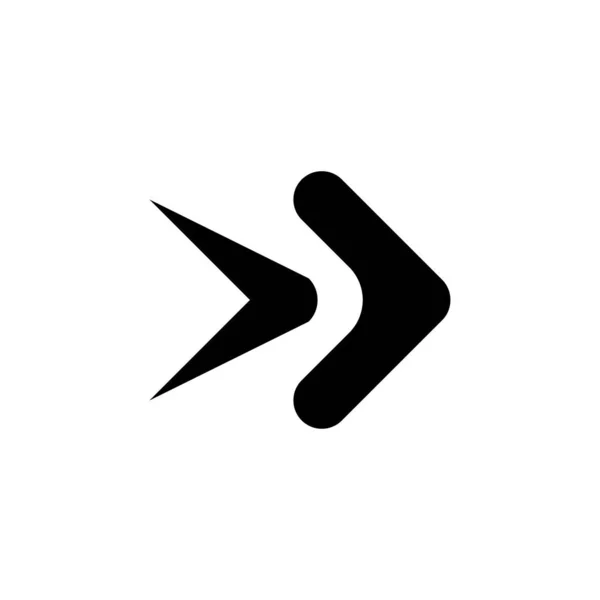The arrow indicates the direction to the right, the arrow to the right. Arrow icon vector