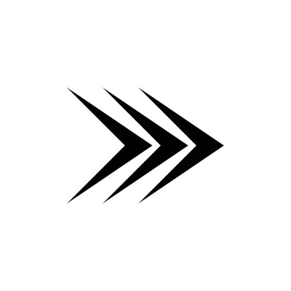 The arrow indicates the direction to the right, the arrow to the right. Arrow icon vector