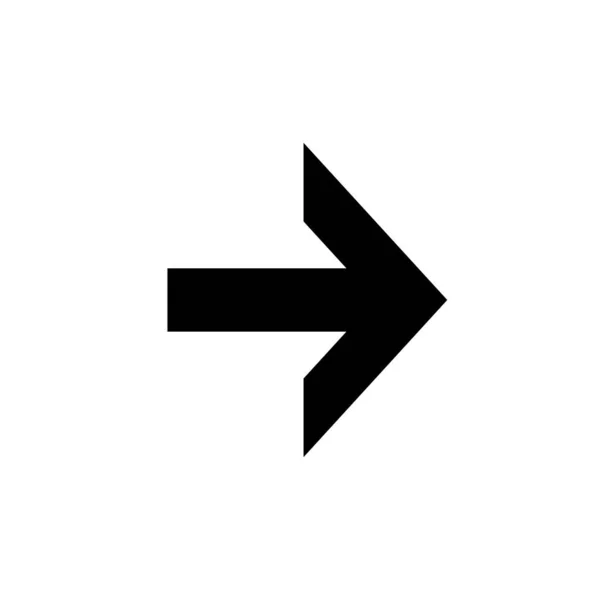 The arrow indicates the direction to the right, the arrow to the right. Arrow icon vector
