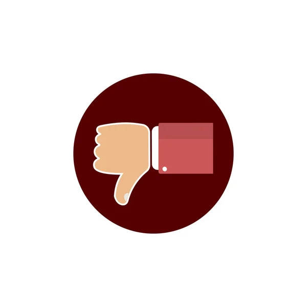 Finger down. Customer service rating vector design illustration. evaluation, customer reviews.
