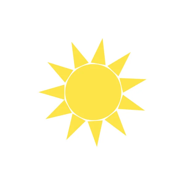 Sun icon. Sun vector icon. Sun in modern simple flat style.